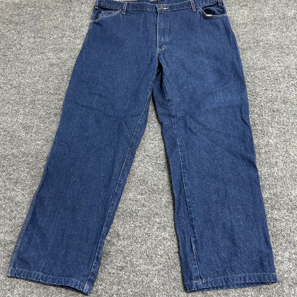 Dickies Carpenter Jeans Mens Size 40x32 Blue Relaxed Fit Denim Utility Work